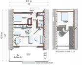 2 bedroom a frame cabin with loft floor plans