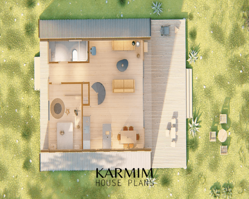 2 bedroom a frame cabin with loft floor plans