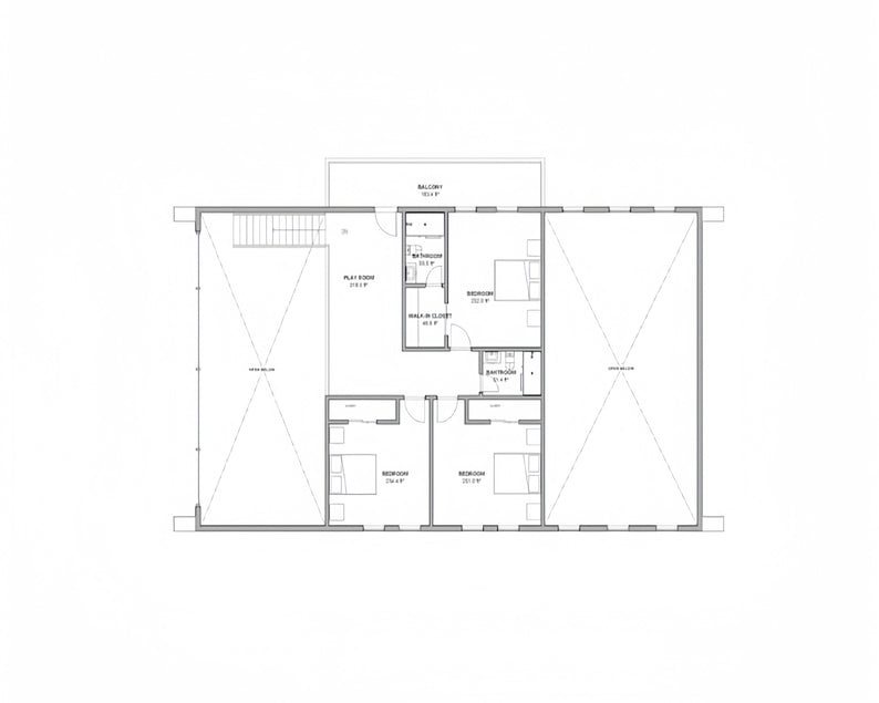 four bedroom barndominium floor plans