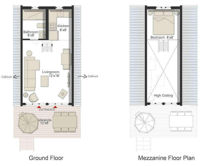 small a frame cabin plans