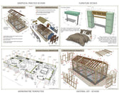 modern farmhouse with garage plans